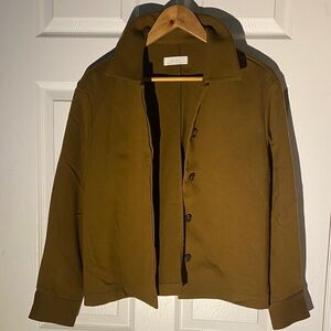 OAK + FORT Men's Tan Button-Up Blazer